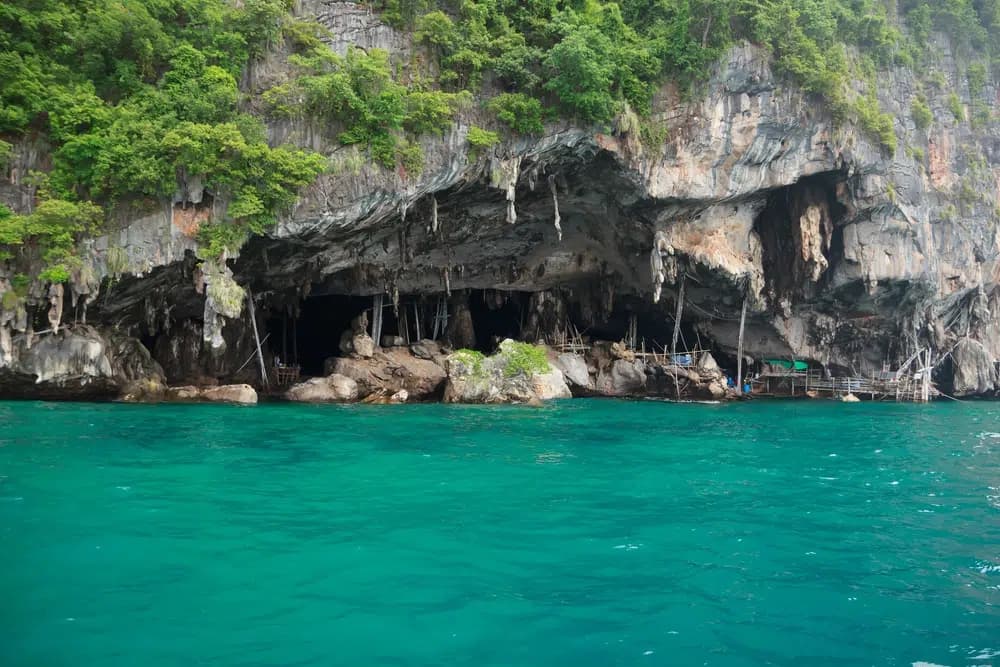 The Viking Cave at Phi Phi: Paintings and Bird Nests